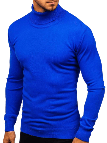 eng pl Mens Turtleneck Sweater Royal Blue Bolf 2400 73496 4 removebg preview 1