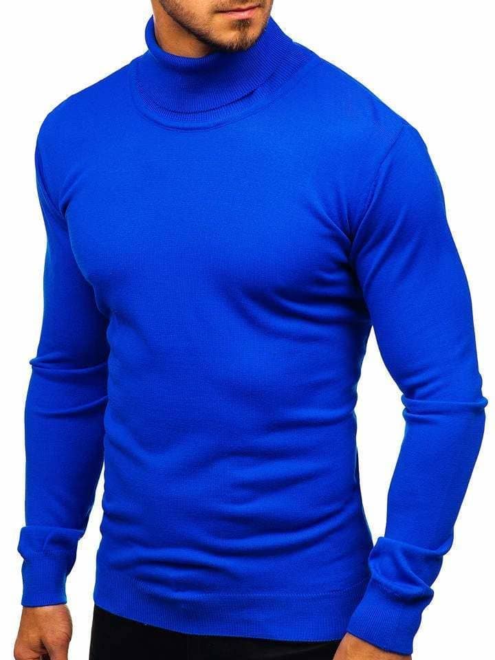 eng pl Mens Turtleneck Sweater Royal Blue Bolf 2400 73496 4